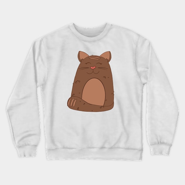 Cat Floof Variant Crewneck Sweatshirt by anniekinarts